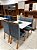 Mesa de Jantar Los Angeles 90x90 c/ 4 cadeiras madeira maciça - Imagem 1