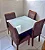 Mesa de Jantar Los Angeles 90x90 c/ 4 cadeiras madeira maciça - Imagem 7