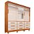 Roupeiro Guarda-Roupa Casal Athenas 3  9G c/ Espelho e Pés 1,80m - Imagem 4