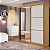 Roupeiro Guarda-Roupas Atenas  2P 3G c/ 1 Espelho Flex 100% MDF 1,85m - D' Doro - Imagem 1