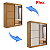 Roupeiro Guarda-Roupas Atenas  2P 3G c/ 1 Espelho Flex 100% MDF 1,85m - D' Doro - Imagem 3