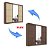 Roupeiro Casal Cristal 3P 6G C/ 1 Espelho Portas Flex 100% MDF 2,42m - D Doro - Imagem 4