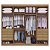 Roupeiro Casal Daymond  8P 8G 100% MDF  2,75m - D' Doro - Imagem 5