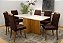 Mesa Los Angeles 160x80 c/ 6 cadeiras madeira maciça - Imagem 8