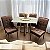 Mesa Atlas 120x90 c/ 4 Cadeiras Sophia - Imagem 3
