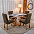 Mesa de Jantar Pedro 120x80 c/ 4 cadeiras madeira maciça - Imagem 1