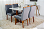 Mesa de Jantar Pedro 90x90 c/ 4 cadeiras madeira maciça - Imagem 1
