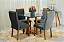 Mesa de Jantar Pedro 90x90 c/ 4 cadeiras madeira maciça - Imagem 5