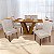 Mesa Classic 160x80 Tampo Laminado c/ 6 Cadeiras Madeira Maciça - Imagem 5
