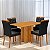 Mesa de Jantar Recife 120x80 Tampo Laminado c/ 4 Cadeiras Madeira Maciça - Imagem 2