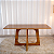 Mesa de Jantar Dubai Tampo Laminado 160x80 c/ 6 Cadeiras Madeira Maciça - Imagem 4