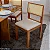 Mesa de Jantar Salina 120x80 c/ 4 Cad. Telinha Santorini Linho Bege Madeira Maciça - Imagem 4
