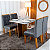 Mesa de Jantar Moscou 90x90 Off c/ 4 Cadeiras Madeira Maciça - Imagem 3