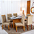 Mesa de Jantar Moscou 160x80 c/ 6 cadeiras madeira maciça - Imagem 2
