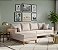 Sofá Living Judá c/ Chaise 2,60m - Imagem 1