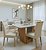 Mesa de Jantar Apogeu 120x80 c/ vidro + 4 cadeiras em madeira maciça - Imagem 2