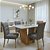 Mesa de Jantar Apogeu 120x80 c/ vidro + 4 cadeiras em madeira maciça - Imagem 3
