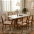 Mesa de Jantar Pedro 160x80 + 6 Cadeiras Dubai Telinha Linho Bege - Imagem 1