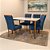 Mesa de Jantar Ravena 120x80 + 4 Cadeiras Madeira Maciça - Imagem 4