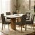 Mesa de Jantar Mona/Munique 160x90 + 6 Cadeiras Madeira Maciça - Imagem 1