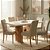 Mesa de Jantar Mona/Munique 160x90 + 6 Cadeiras Madeira Maciça - Imagem 3