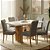 Mesa de Jantar Mona/Munique 160x90 + 6 Cadeiras Madeira Maciça - Imagem 4