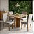 Mesa de Jantar Pérola 90x90 + 4 Cadeiras Madeira Maciça - Imagem 4