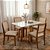 Mesa de Jantar Pedro 120x80 + 4 Cadeiras Dubai Telinha Linho Bege - Imagem 1