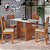 Mesa de Jantar Karla 108x68 c/ 4 Cadeiras 100% MDF - Imagem 1