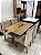 Mesa de Jantar Dubai 120x80 c/ 4 Cadeiras Madeira Maciça - Imagem 1