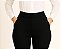 Calça social preta feminina bolsos, do P até o plus size 64/66, tecido jacquard - Imagem 6