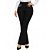 Calça social preta bolsos, Tam. P ao Plus Size 64/66, bolsos atrás, gorgurinho e cirrê - Imagem 6