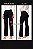 Calça social preta bolsos, Tam. P ao Plus Size 64/66, bolsos atrás, gorgurinho e cirrê - Imagem 9