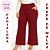 Pantalona vermelha bolsos, do P até o plus size 60/62, cintura alta, crepe de malha - Imagem 5
