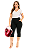 Calça capri/corsário preta com bolsos, do P até o plus size 64/66, cintura alta, suplex - Imagem 2