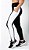 Calça Legging bolsos preta/branco do P ao Plus Size (64/66), cintura alta, tecido suplex grosso - Imagem 4