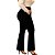 Calça preta social bolsos, do P até Plus Size 64/66, tecido crepe de malha encorpado. - Imagem 2
