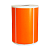 Rolo Etiqueta Laranja 100X50mm Couchê Adesiva 585UN (31M) - Imagem 3