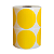 Rolo Etiqueta Bolinha Amarela 50X50mm Couchê Adesiva 585UN (31M) - Imagem 3
