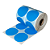 Rolo Etiqueta Bolinha Azul 50X50mm Couchê Adesiva 585UN (31M) - Imagem 1