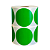 Rolo Etiqueta Bolinha Verde 50X50mm Couchê Adesiva 585UN (31M) - Imagem 3
