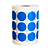 Rolo Etiqueta Bolinha Azul 25X25mm Couchê Adesiva 1000UN (10M) - Imagem 3