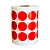 Rolo Etiqueta Bolinha Vermelha 25X25mm Couchê Adesiva 1000UN (10M) - Imagem 3