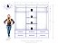 Guarda Roupa Zanzini Maximus Plus Casal 2.30m x 2.30m 6 Portas 6 Gavetas Cinamomo com Areia - Imagem 3