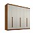 Guarda Roupas Zanzini New Monumental 2,40m x 2,71m Casal 6 Portas Cinamono com Areia - Imagem 1