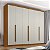 Guarda Roupas Zanzini New Monumental 2,40m x 2,71m Casal 6 Portas Cinamono com Areia - Imagem 2