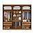 Guarda Roupas Zanzini New Monumental 2,40m x 2,71m Casal 6 Portas Cinamono com Areia - Imagem 3