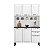 Kit Cozinha Compacta Itatiaia Pratika 6 Portas 2 Gavetas 120cm Branco - Imagem 1