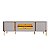 Rack Bechara Juquehy Para TV até 75 Polegadas 4 Portas Off White com Naturale - Imagem 3