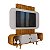 Home Estante Para TV até 75 Polegadas Bechara Embaú Nature com Off White - Imagem 3